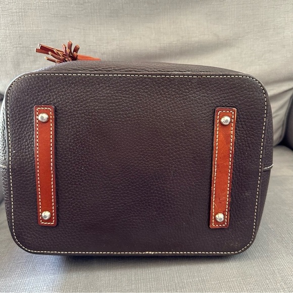 Dooney & Bourke Pebble Grain Aimee Drawstring Bucket Shoulder Bag (Retail $398) - Picture 7 of 15